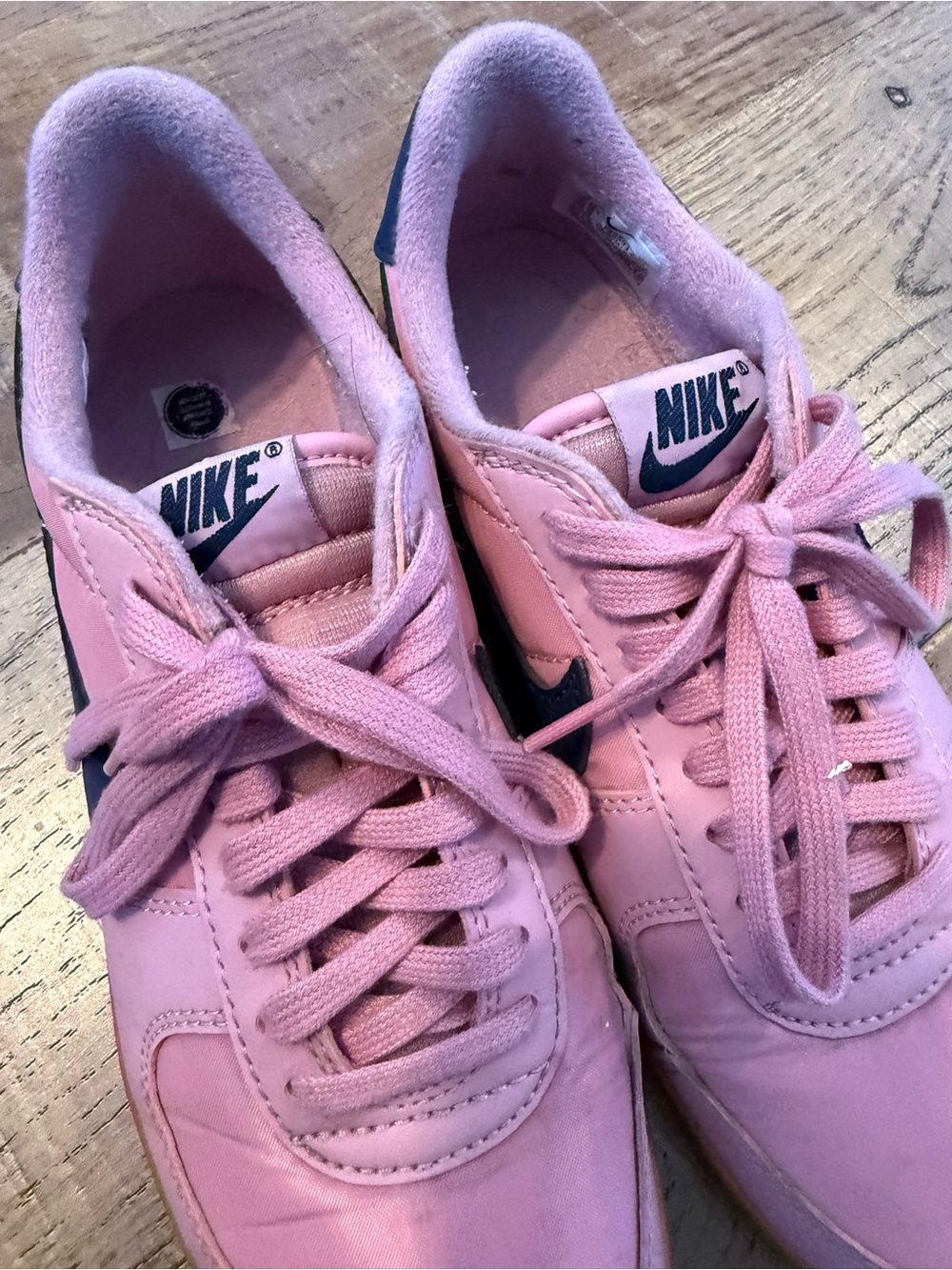 Nike Pink & Dark Teal Retro Court Sneakers - Picture 2 of 7